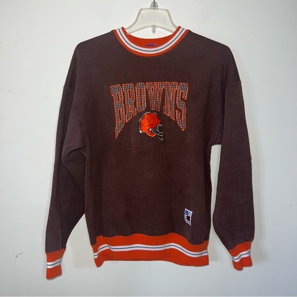 Vintage Cleveland Browns NFL Fitness Serious Impact Crewneck Made in USA Medium - Picture 14 of 14